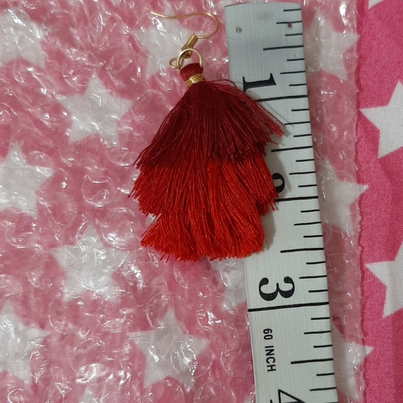 Bohemian Layered Tassel Earrings 5🌟 - Picture 2 of 6